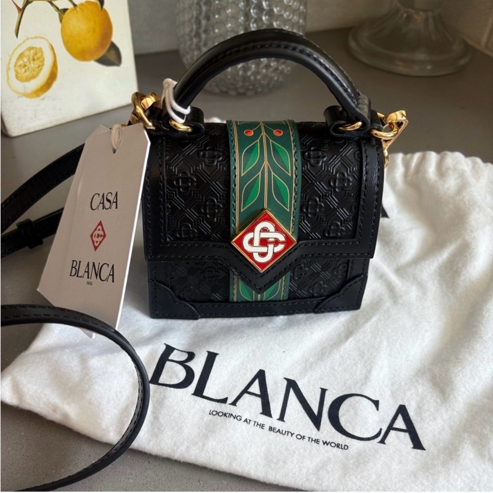 Chic Black and Green Mini Bag - Picture 3 of 9